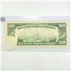 Image 2 : 1985 RARE ERROR Butterfly Fold-over $50 Fed Note