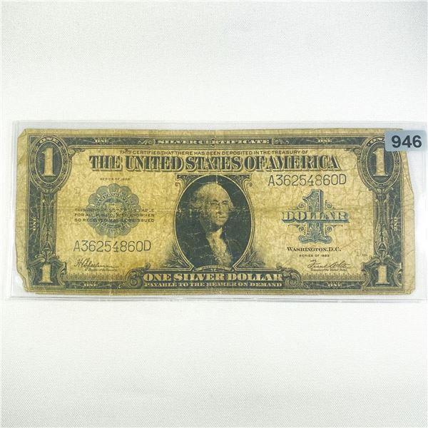 1923 LG $1 Silver Certificate LIGHTLY CIRCULATED