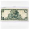 Image 2 : 1905 LG $5 Burlington Bank, VT National Bank Note