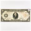 Image 1 : 1913 LG $10 Federal Reserve Note LIGHLTY CIRC