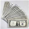 (24) No Motto $1 Silver Certificates -UNC