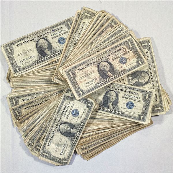 (250) $1 Silver Cert. -CIRC