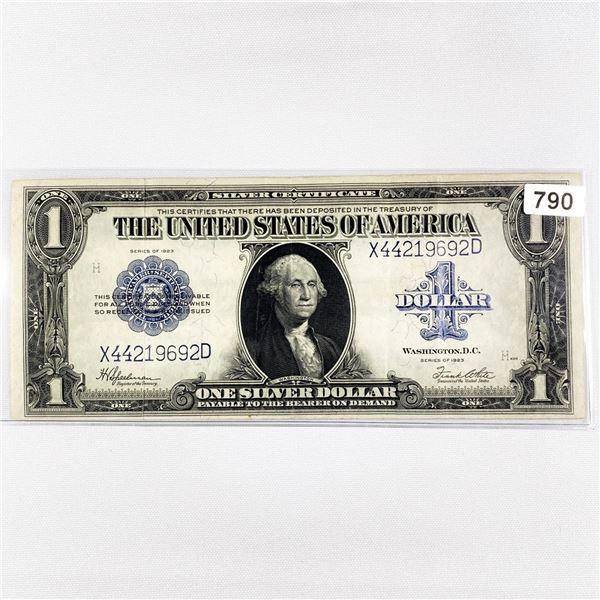 1923 LG $1 Silver Certificate CLOSELY UNC