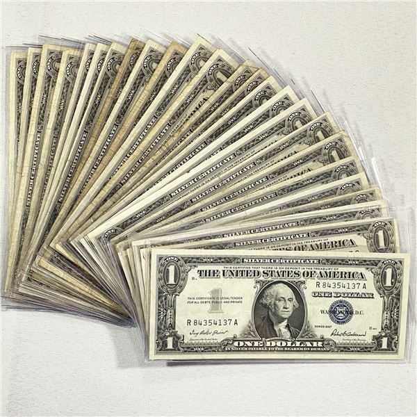 (26) $1 Silver Certificates -XF-AU