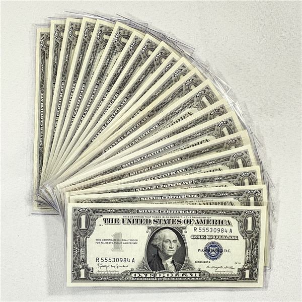 (20) $1 Silver Certificates -UNC