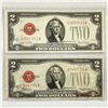 Image 1 : (2) $2 Fed Reserve Notes -AU
