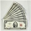 Image 1 : (9) $2 Fed Reserve Notes -AU-UNC