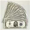 Image 1 : (10) $5 Silver Certificates -AU-UNC