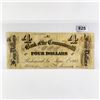 Image 1 : 1862 $4 Bank of the Commonwealth Note