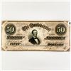 Image 1 : 1864 Series $50 Confederate States Note
