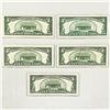 Image 2 : (5)1934 $5 Silver Certificates -UNC