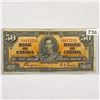 Image 1 : 1937 Canada $50 Note Coyne Towers About UNC RARE
