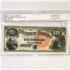 Image 1 : 1880 $10 Tender 'Jackass Note' CGC Choice UNC