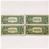 Image 2 : (4) 1935-57 $1 'Star Note' Silver Cert. CIRC