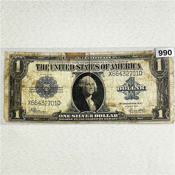 1923 LG $1 Silver Certificate LIGHTLY CIRCULATED
