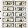 Image 1 : (10) 1935-57 $1 'Star Note' Silver Cert. UNC