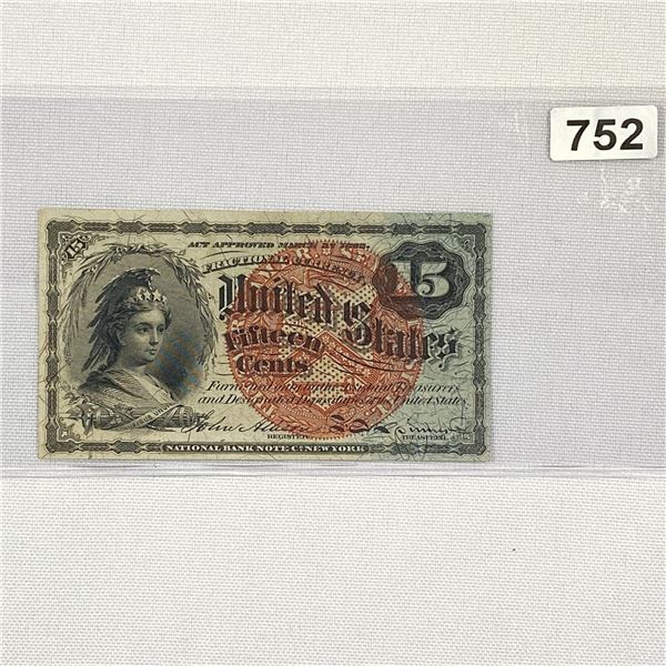 15c Fractional Currency Legal Tender