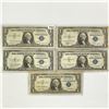 Image 1 : (5)1935-57 $1 'Star Note' Silver Cert. CIRC