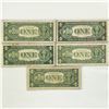 Image 2 : (5)1935-57 $1 'Star Note' Silver Cert. CIRC