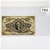 Image 1 : 1863 Series 10c Fractional Currency LIGHTLY CIRC