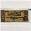Image 1 : 1864 Series $10 Confederate States Note