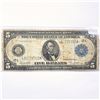 Image 1 : 1914 LG $5 Fed. Reserve Note