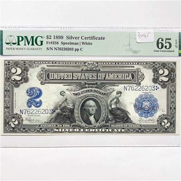 1899 LG $2 Silver Cert.