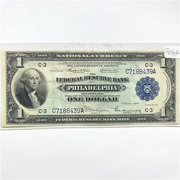 1918 $1 Bank of Philadelphia Legal Tender