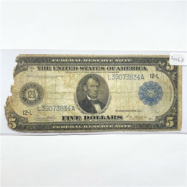 1914 LG $5 Fed. Reserve Note