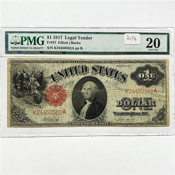 1917 LG $1 Legal Tender