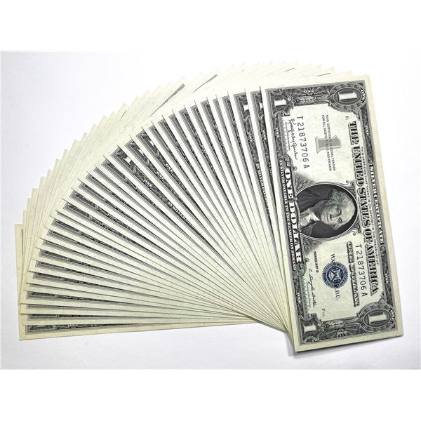 (44) 1957-B Consec. $1 Silver Certificates