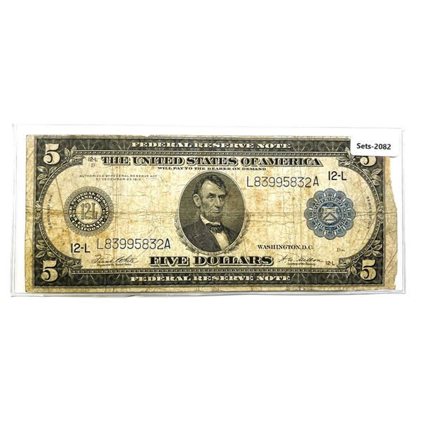1914 $5 Fed. Reserve Note