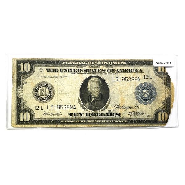 1914 $10 Ten Dollar Fed. Reserve Note
