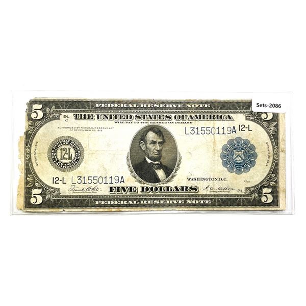 1914 $5 Fed. Reserve Note
