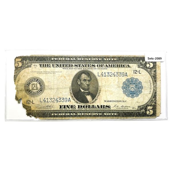 1914 $5 Fed. Reserve Note