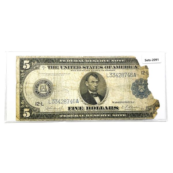 1914 $5 Fed. Reserve Note
