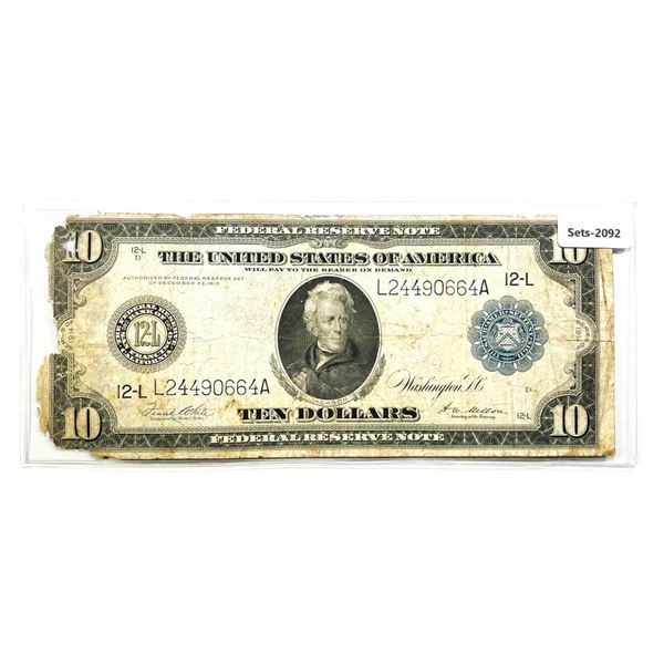 1914 $10 Ten Dollar Fed. Reserve Note