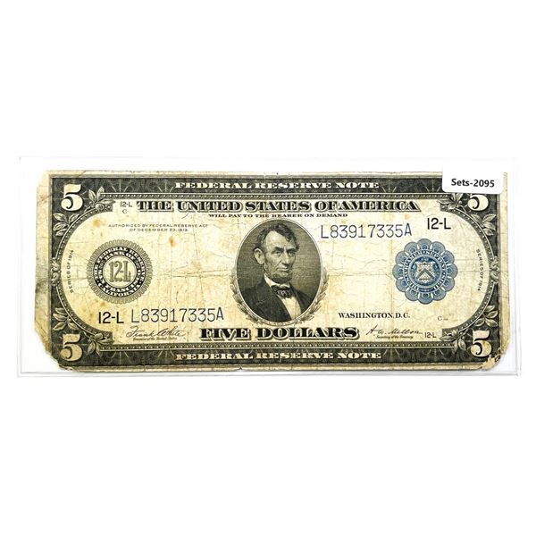 1914 $5 Fed. Reserve Note