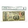 1865 LG Bank of Whitewater, WI $1 Legal Tender Not