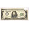 1934-A $500 Five Hundred Dollar Fed. Reserve Note