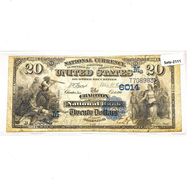 1901 LG Chariton Bank, IA $20 Twenty Dollar Legal