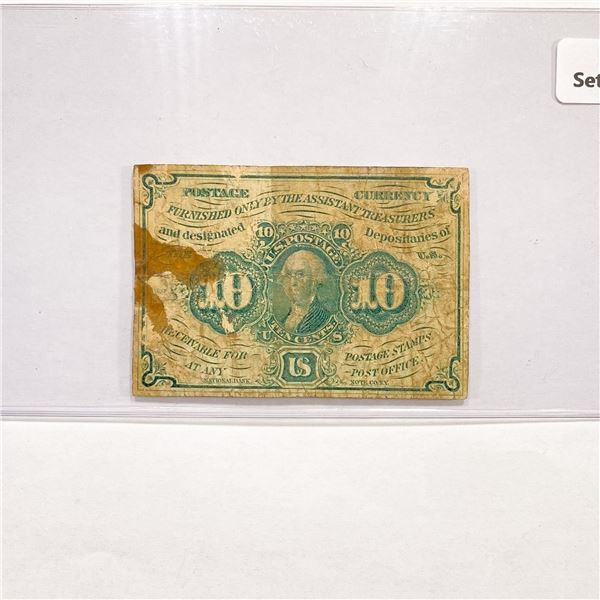 10C Fractional Currency Legal Tender Note