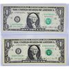 Image 1 : (2) 1985 Consec. $1 Fed. Reserve Notes CIRC - AU
