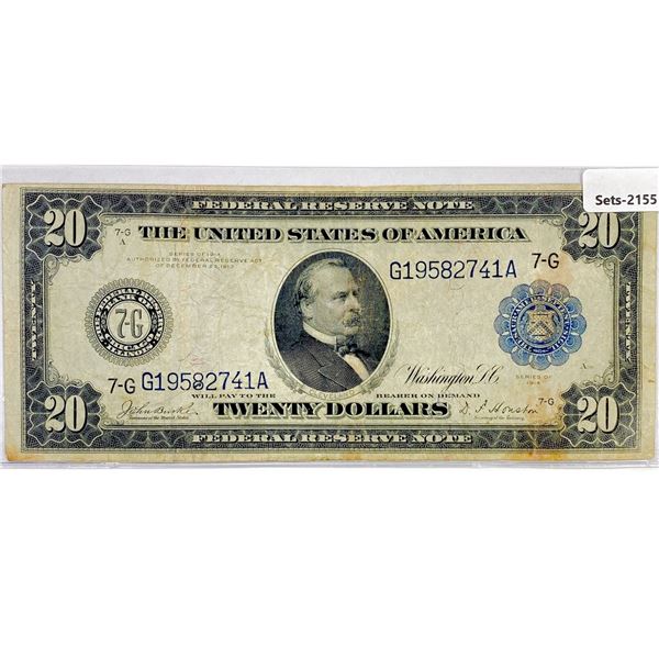 1914 $20 Twenty Dollar Fed. Reserve Note