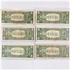 Image 2 : (6) 1957-B $1 Silver Certificates