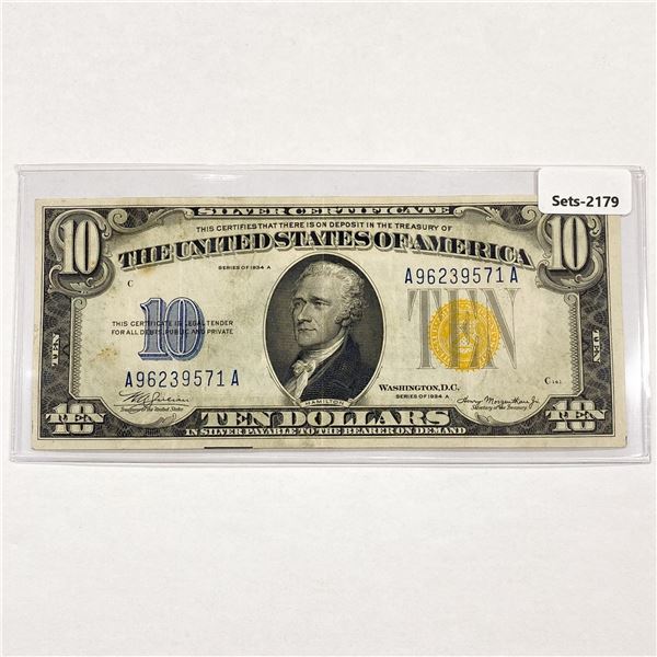 1934-A $10 Ten Dollar Silver Cert.