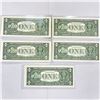 Image 2 : (5) 2000's Consec. $1 Fed. Reserve Notes