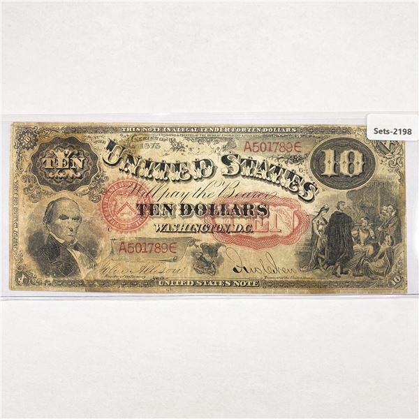 1875 LG $10 Ten Dollar Legal Tender Note.
