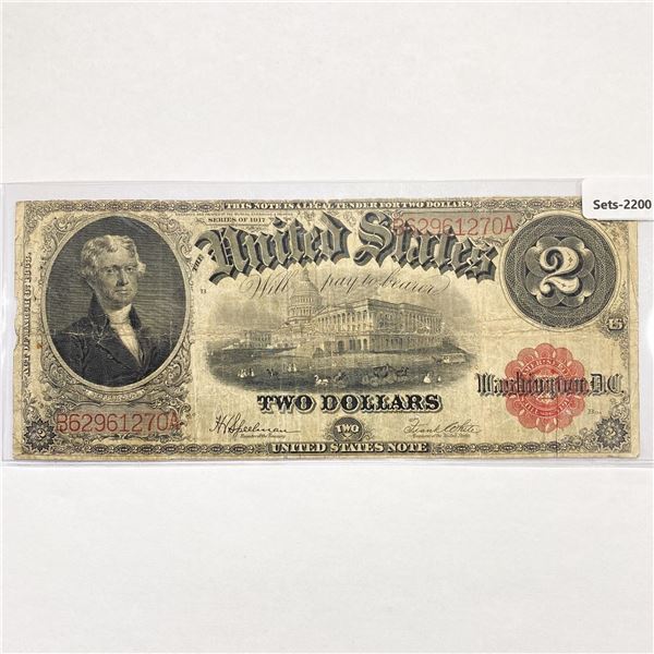 1863 LG $2 Legal Tender Note