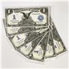 Image 1 : (7) 1899 Consec. $1 Black Eagle Fed. Reserve Notes